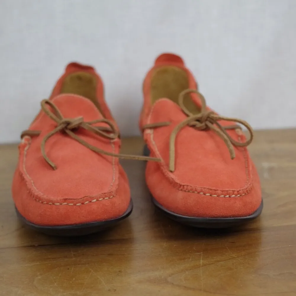 Cole Haan Ladies'  Country Orange Suede Moccasin Style Loafers Size 7B - Image 8