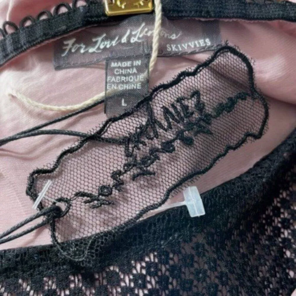 For Love and Lemons Pastel Pink Dressing gown Pink L - Image 5