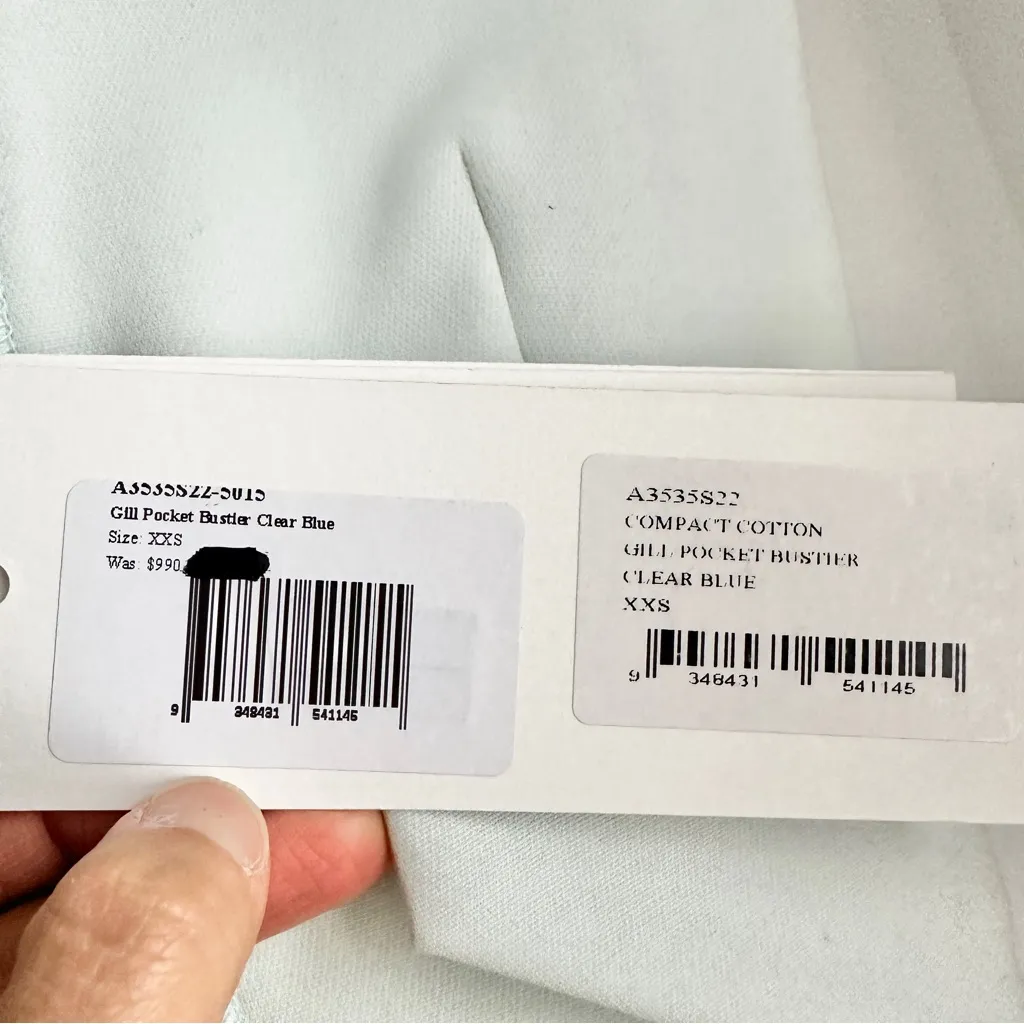 NWT The Dion Lee Gill Pocket Bustier in Clear Blue Size 0 - Image 6