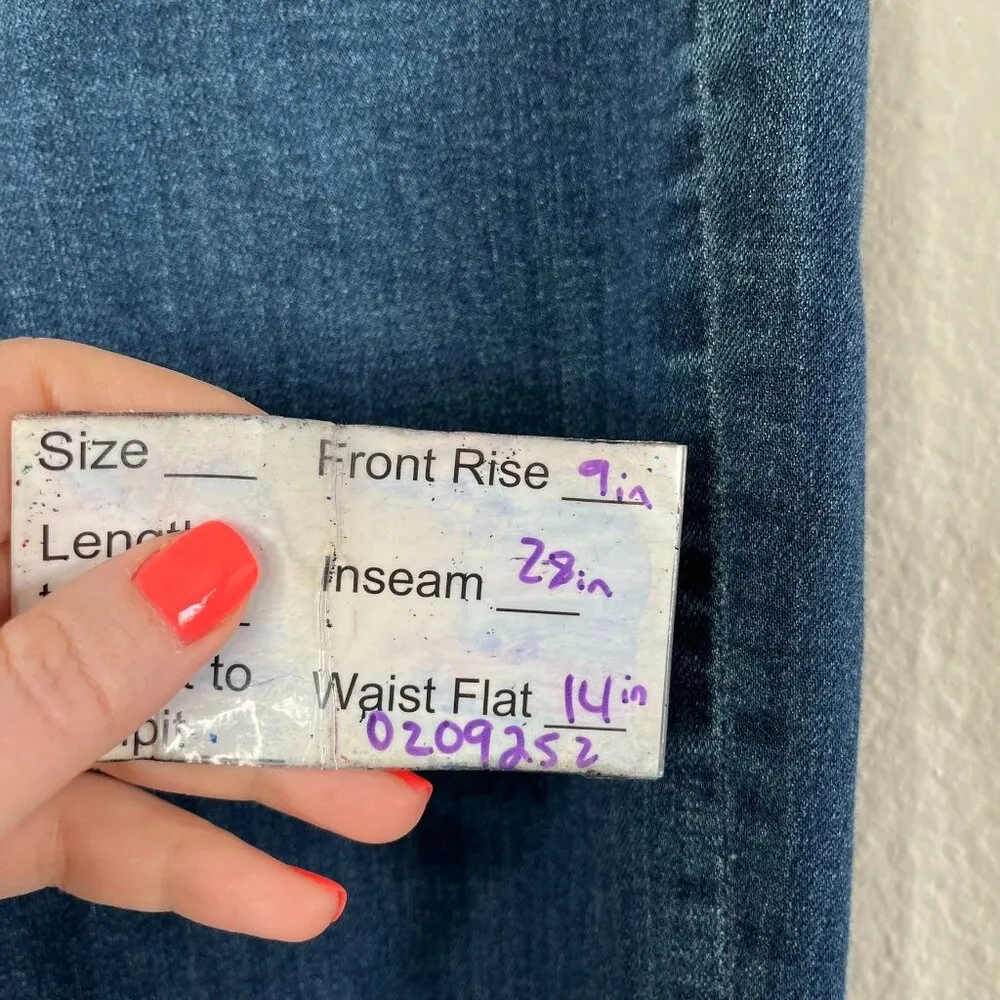 BDG Urban Outfitters Womens Dark Wash High Rise Cigarette Ankle Jeans 28W - Image 12