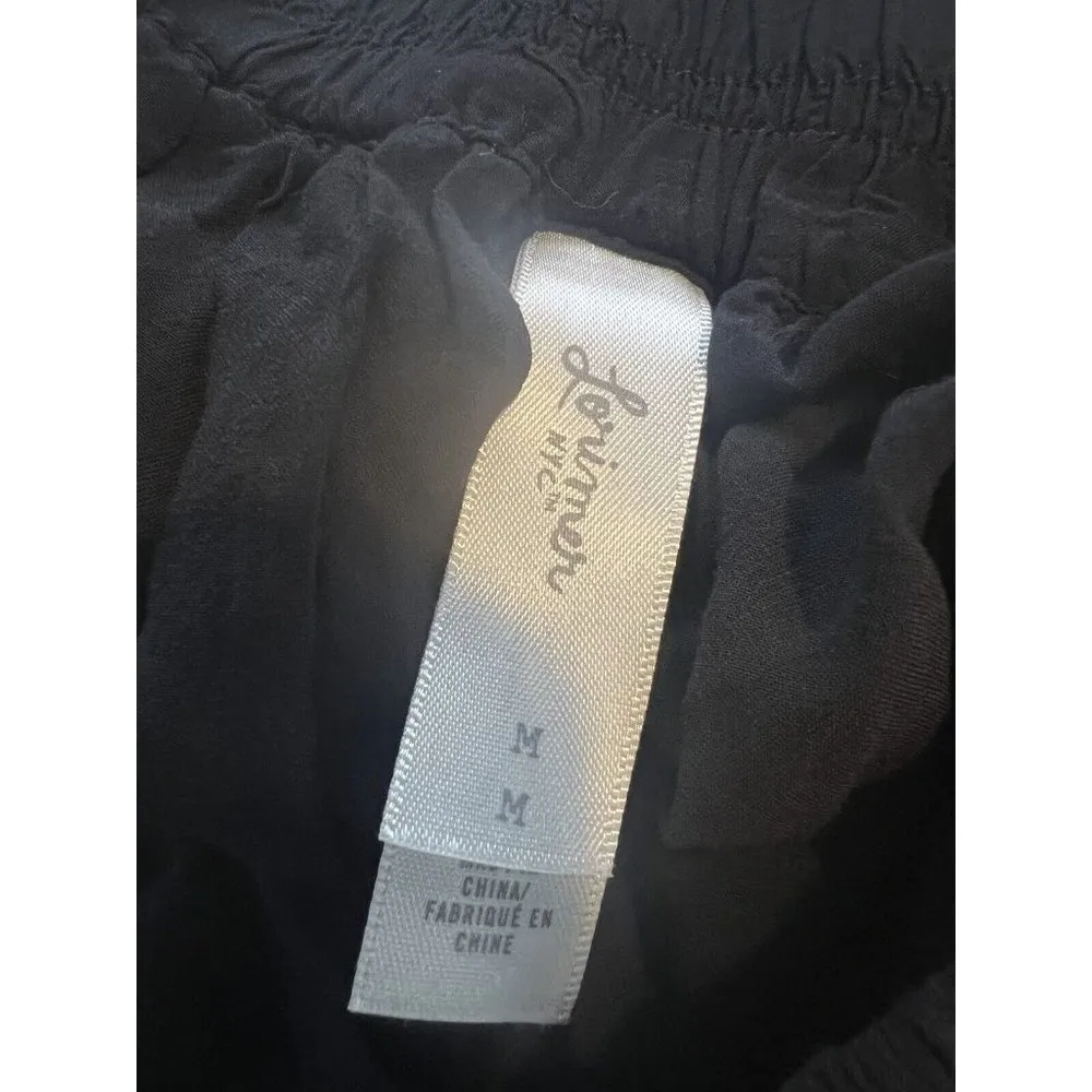 Lorimer NYC Womens Pleated Skater Skirt Size M Black Casual Lightweight Pull On Size M - Image 3