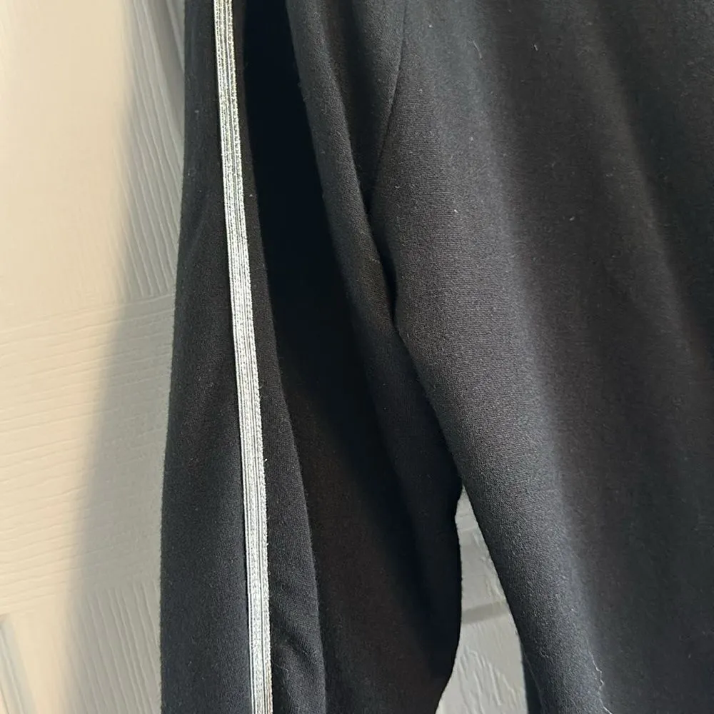 Heroine Sport Black Open Back Sweatshirt with Silver Arm Stripe - Image 6