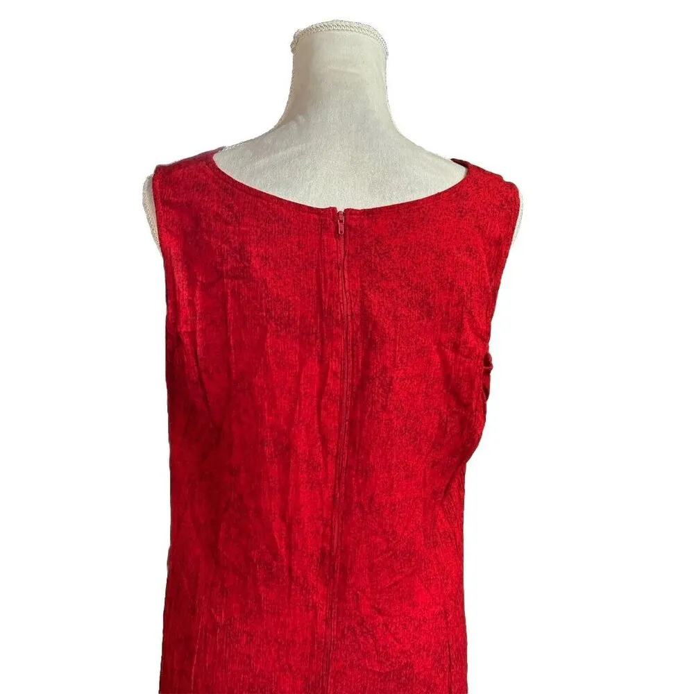 Miss Dorby Petites 2 Piece Dress And Jacket Size 12P Floral Red Layered Colorful - Image 12