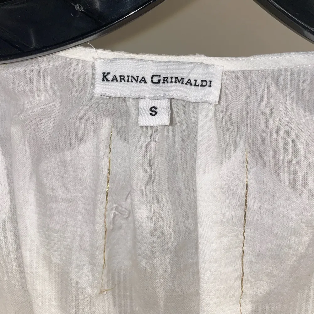 Karina Grimaldi Raffa Jaquard Top in White - Image 4