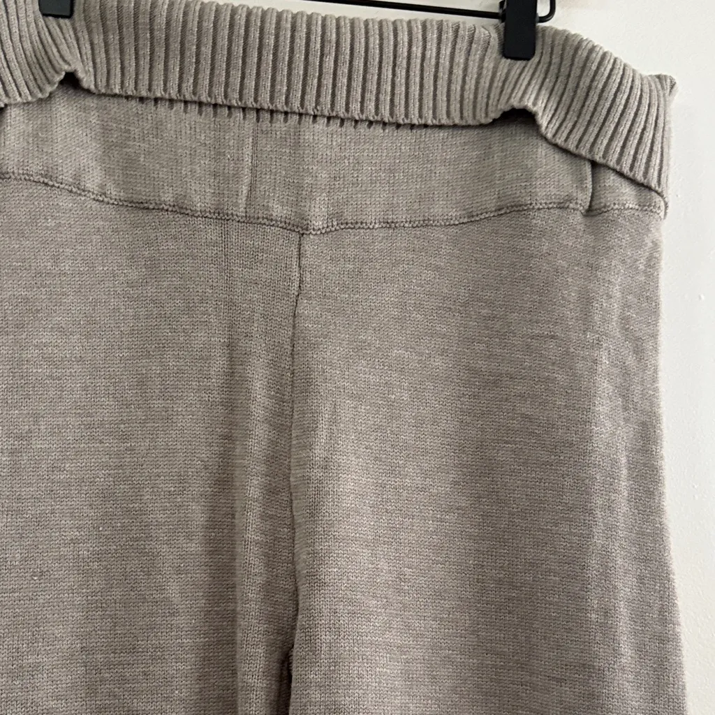 Chic Gray Flare Pants for Women Size L - Image 3