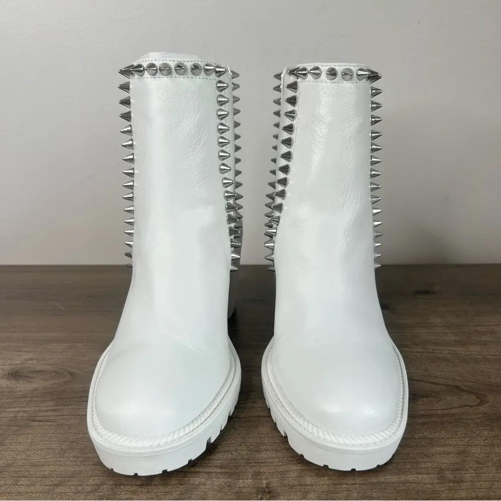 Jessica Simpson Demmie Bright White Women's Ankle Boot Size 6 #B1158 - Image 4