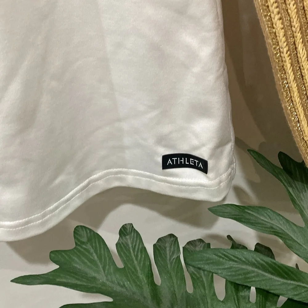 Athleta white with stripe trim tennis dress - Image 3