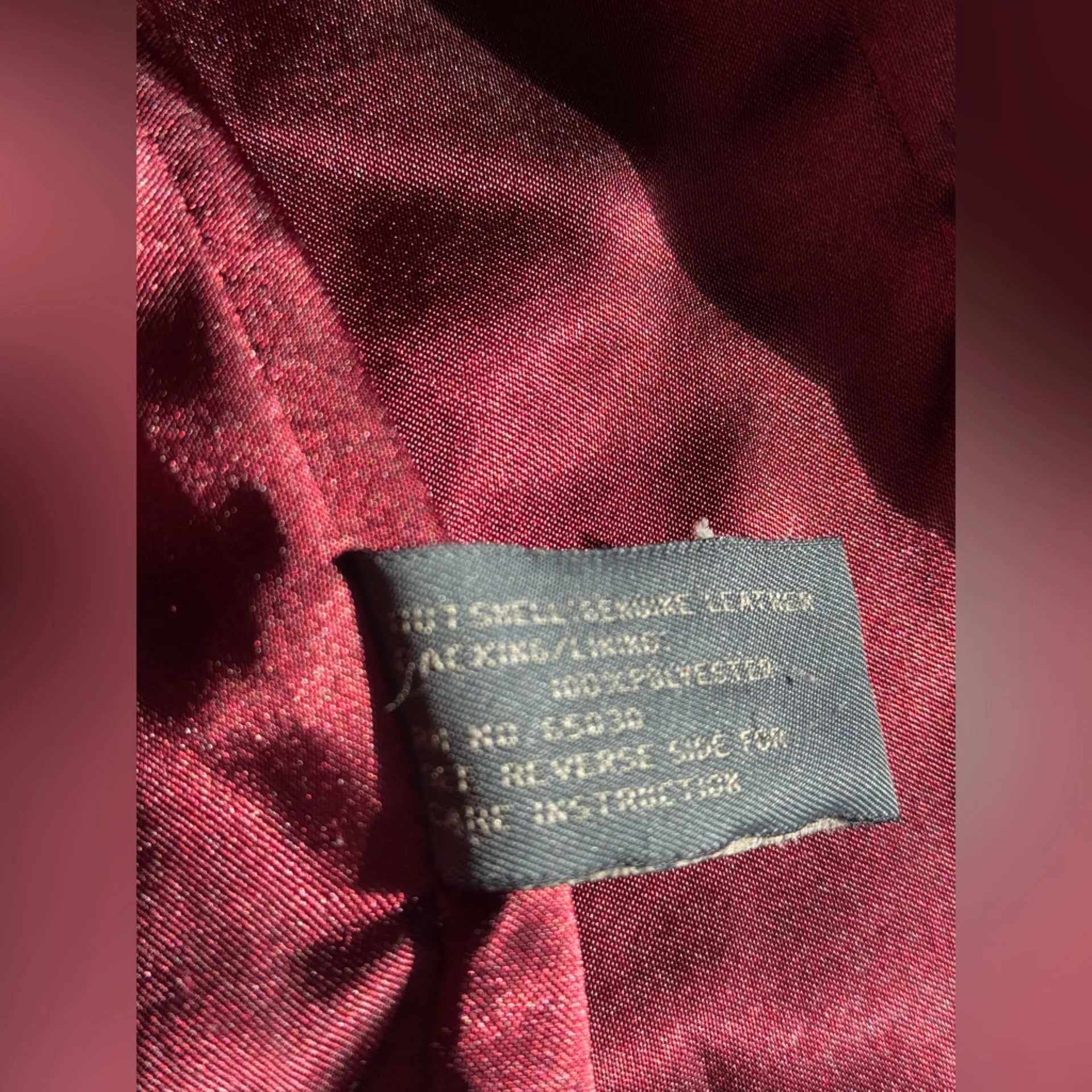 Vintage Leather Van Heusen Western Burgundy Blazer - Image 7