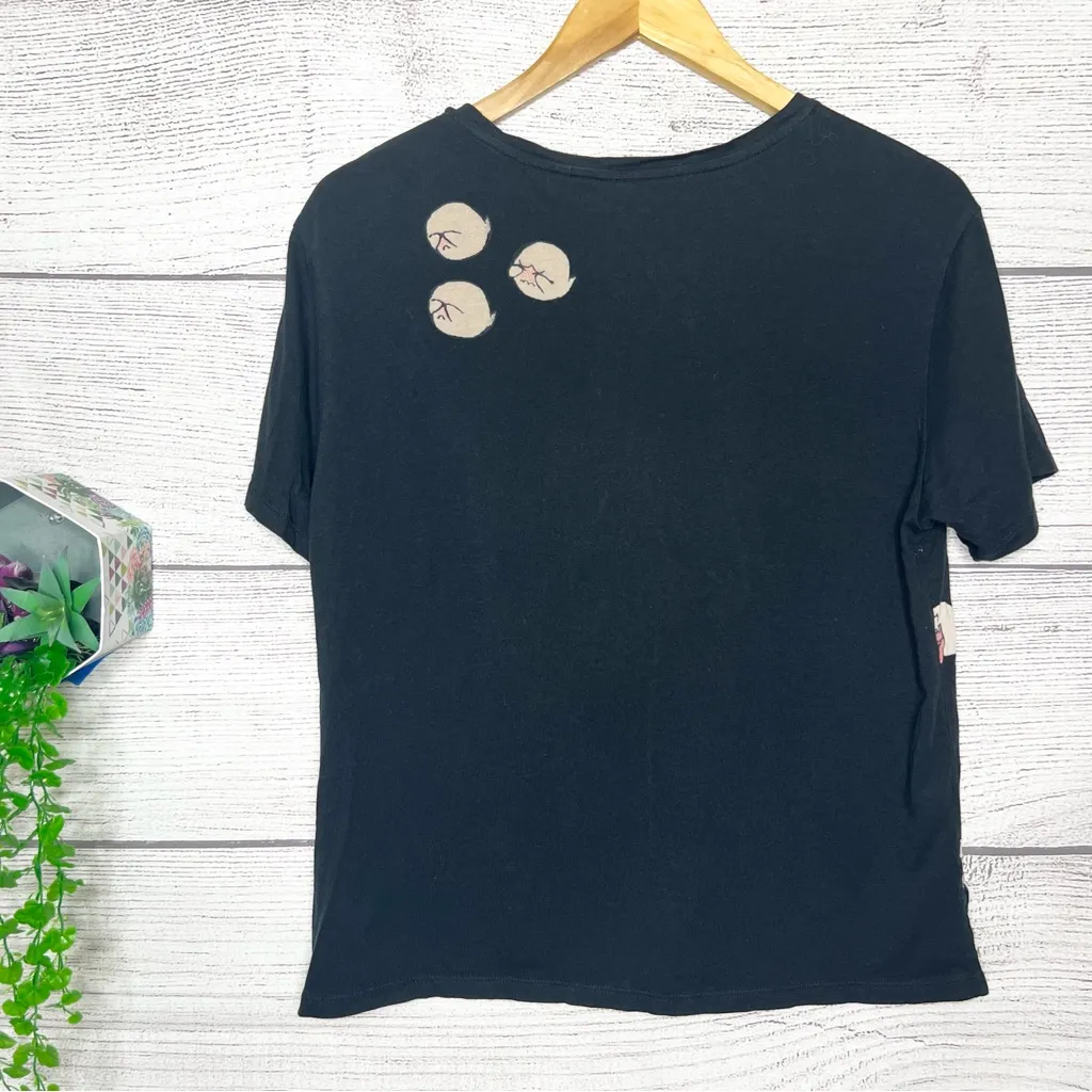 Super Rare Uniqlo NINTENDO Boo Ghost Black T-Shirt Unisex Size Small UTGP Artist - Image 6