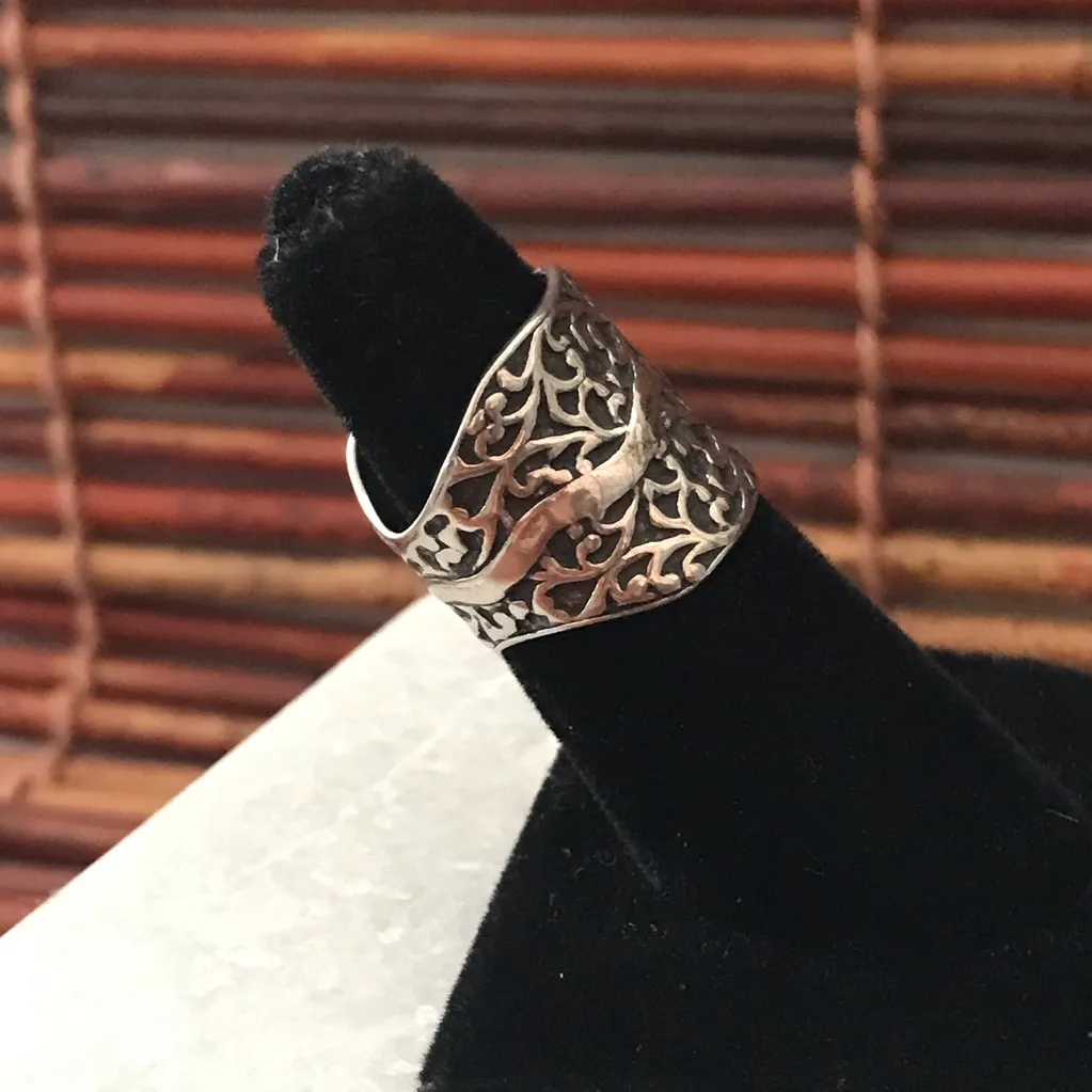 Silpada  Sterling Silver Statement Ring Size 6 - Image 4