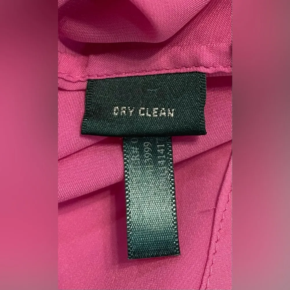 Lauren Ralph Lauren button down blouse in pink. Two front button pockets. XL. - Image 8