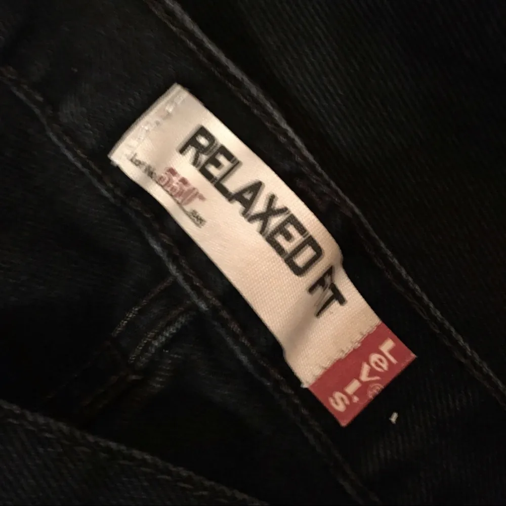 Mens Levi’s 550 Relaxed Jeans Black Size 38/38 Actual 36/36 - Image 8