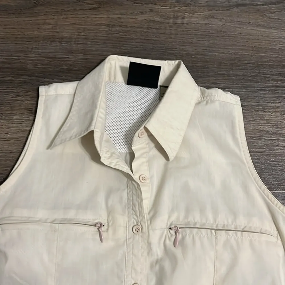 Destination 10K Feet Above Sea Level Sleeveless Button Down Outdoor Blouse Top - Image 11