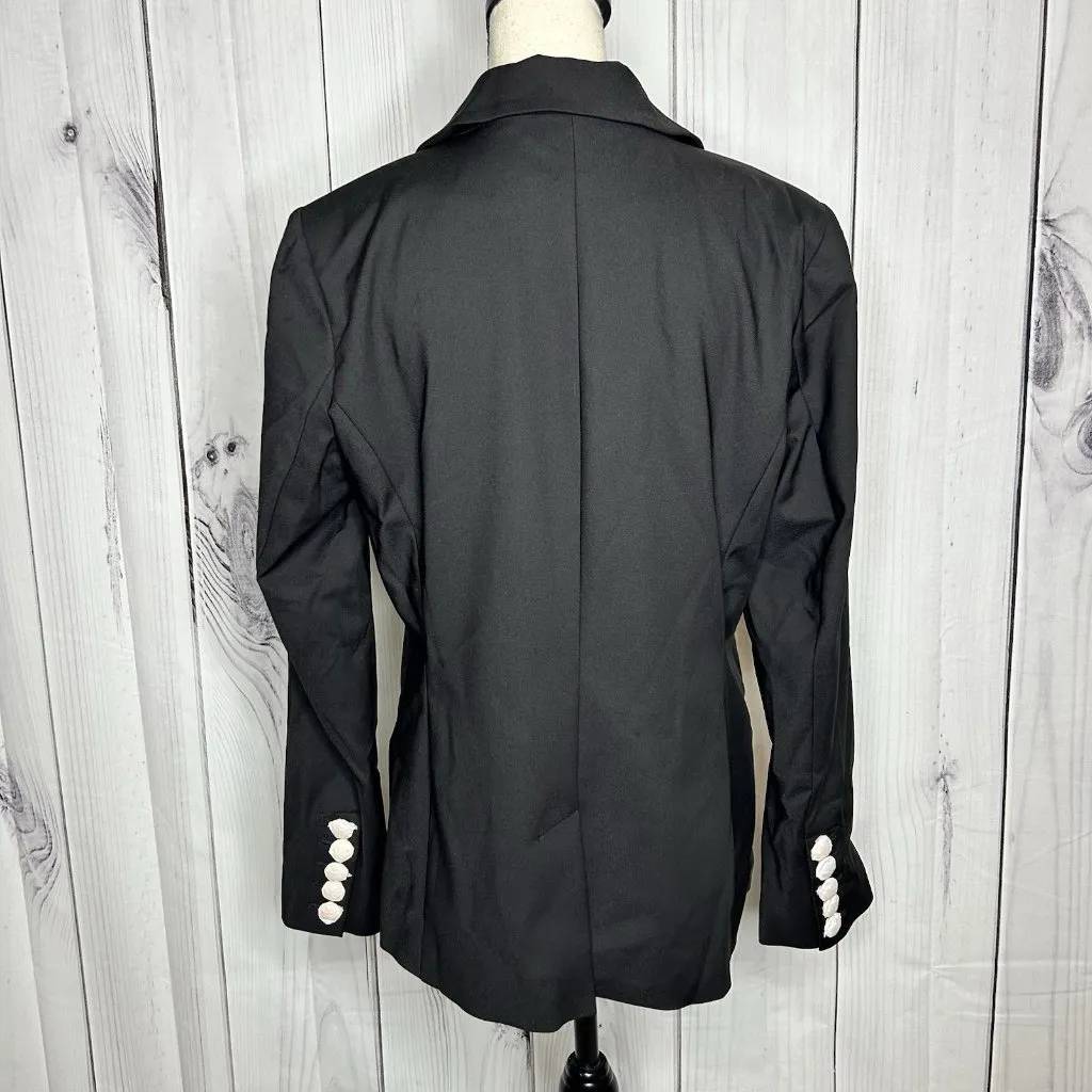 NWT Boston Proper Black Single Button Lined Business Blazer Sz 12 NEW - Image 7