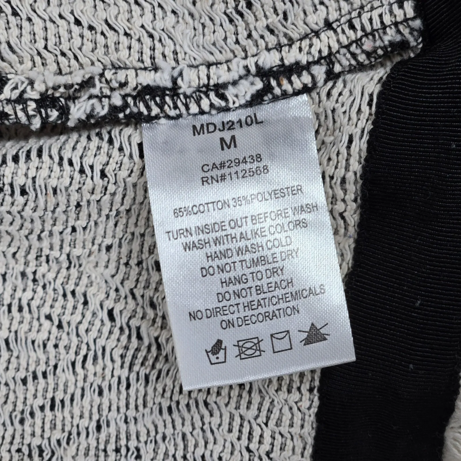 Miss Me Geometric Diamond Fringe Cropped Jacket Cardigan Sweater Women Size M - Image 6