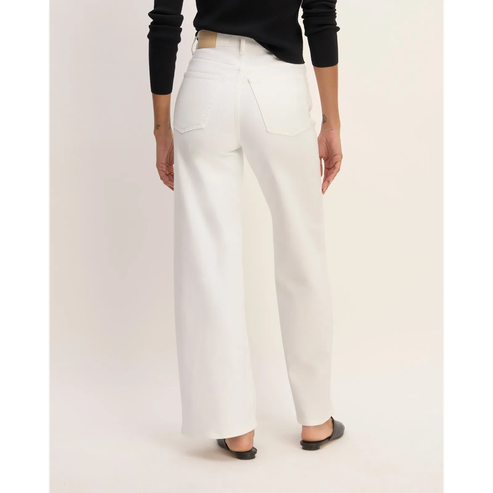 Everlane The Way High Sailor Jean in Bright White 28 R - Image 2
