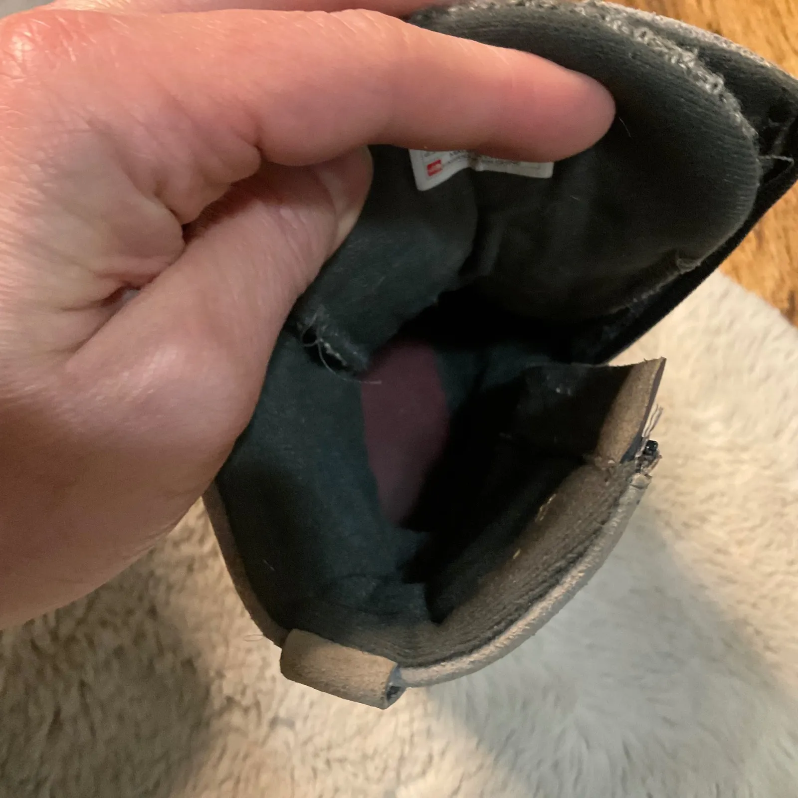 The North Face Size 8 Bridgeton Lace Up Gray Leather Insulated Side‎ Zip Rubber - Image 9