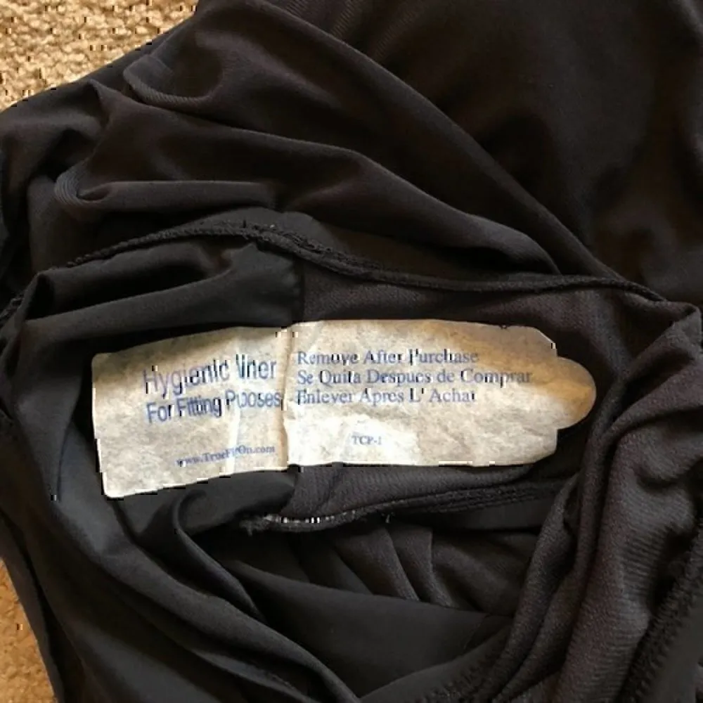 NEW NWT AQUA GREEN Strap Detail Side Split One Piece Swimsuit Swim Dress Black S - Image 12