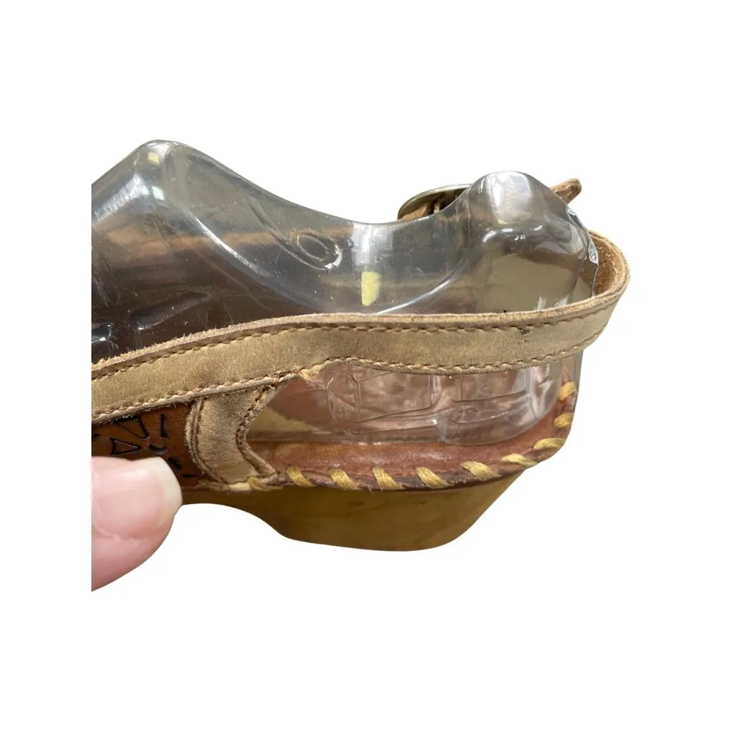 Ariat Womens Brown Leather Slingback Wedge Sandals Size 9.5B SKU 8840 - Image 8