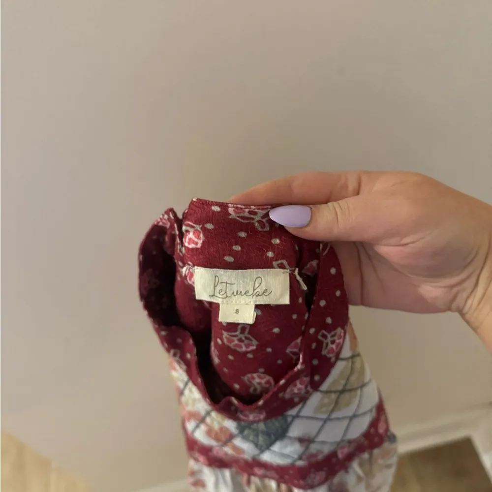 let me be quilt blouse from anthropologie size S - Image 5