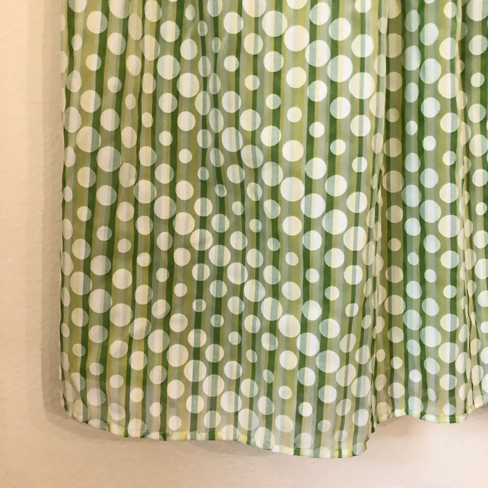 Signature by Robbie Bee Green Polka Dot Sun Dress 12 - Image 4