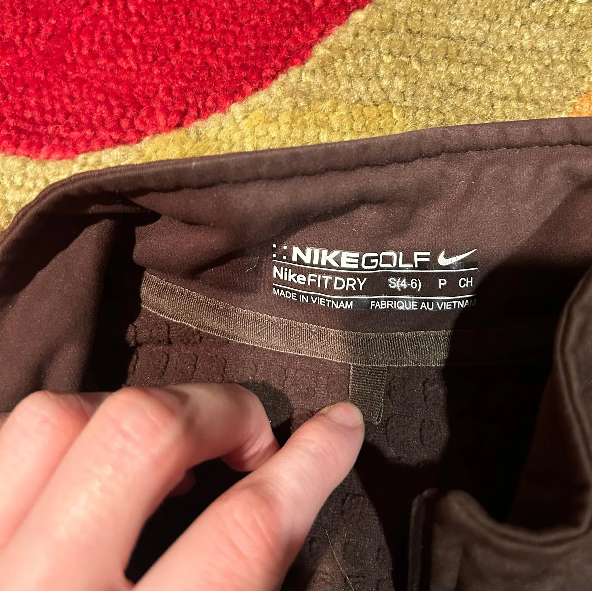 Golf  Fit Dry Brown Zip Up Zipper Pocket Vest Jacket Women’s Size Small - Image 3