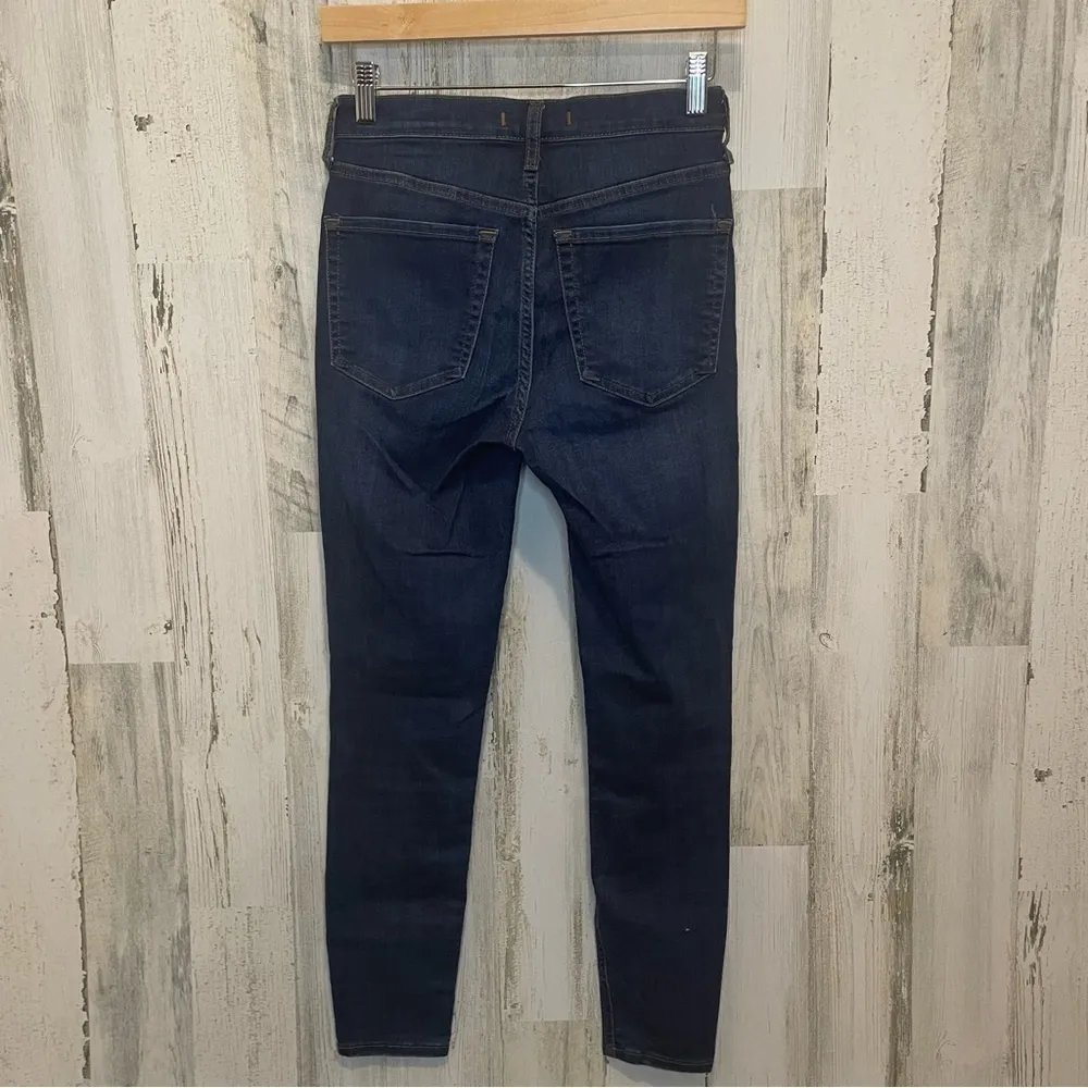 Free People Busted Knee‎ High Rise Ankle Skinny Jeans-Dark Wash sz 27 Distressed - Image 5