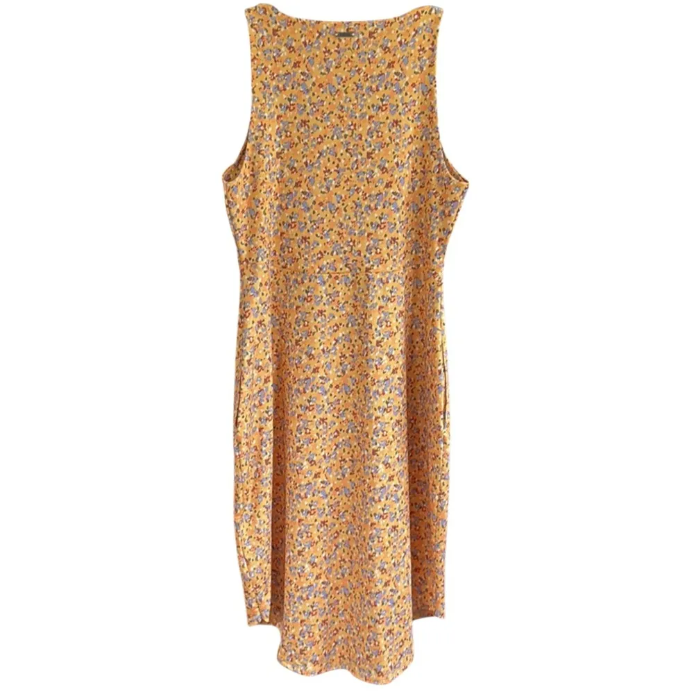 NWOT Prana Emerald Lake Dress Yellow Floral Size Small - Image 7