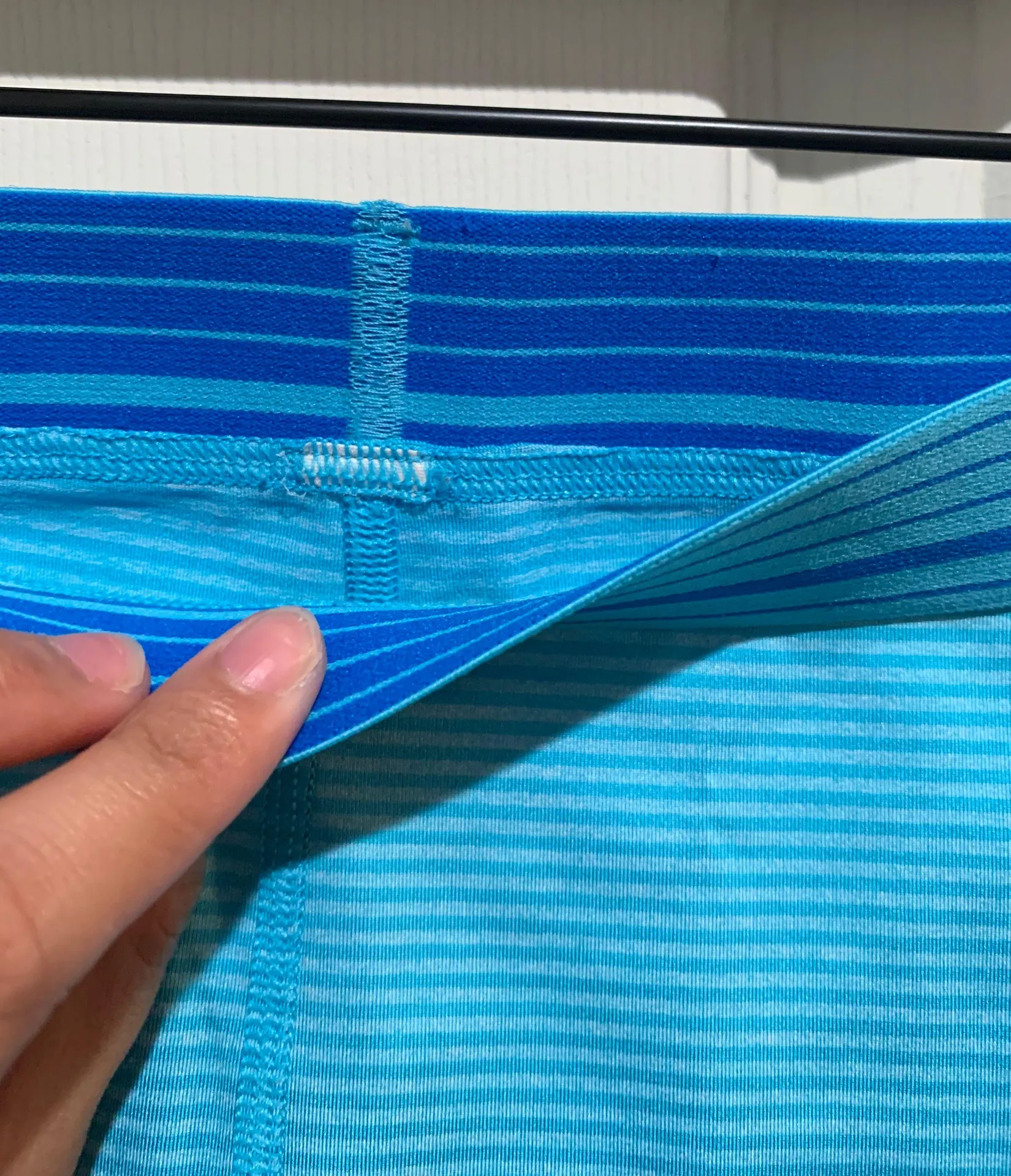 Under Armour Blue Spandex Shorts - Image 4