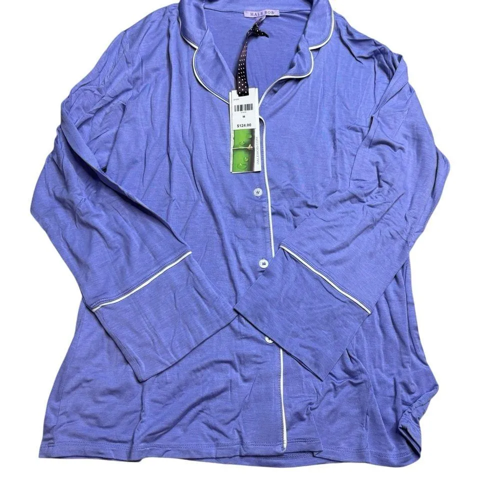 HALE BOB 2pc Pajama Short Set in Periwinkle Medium NWT - Image 3