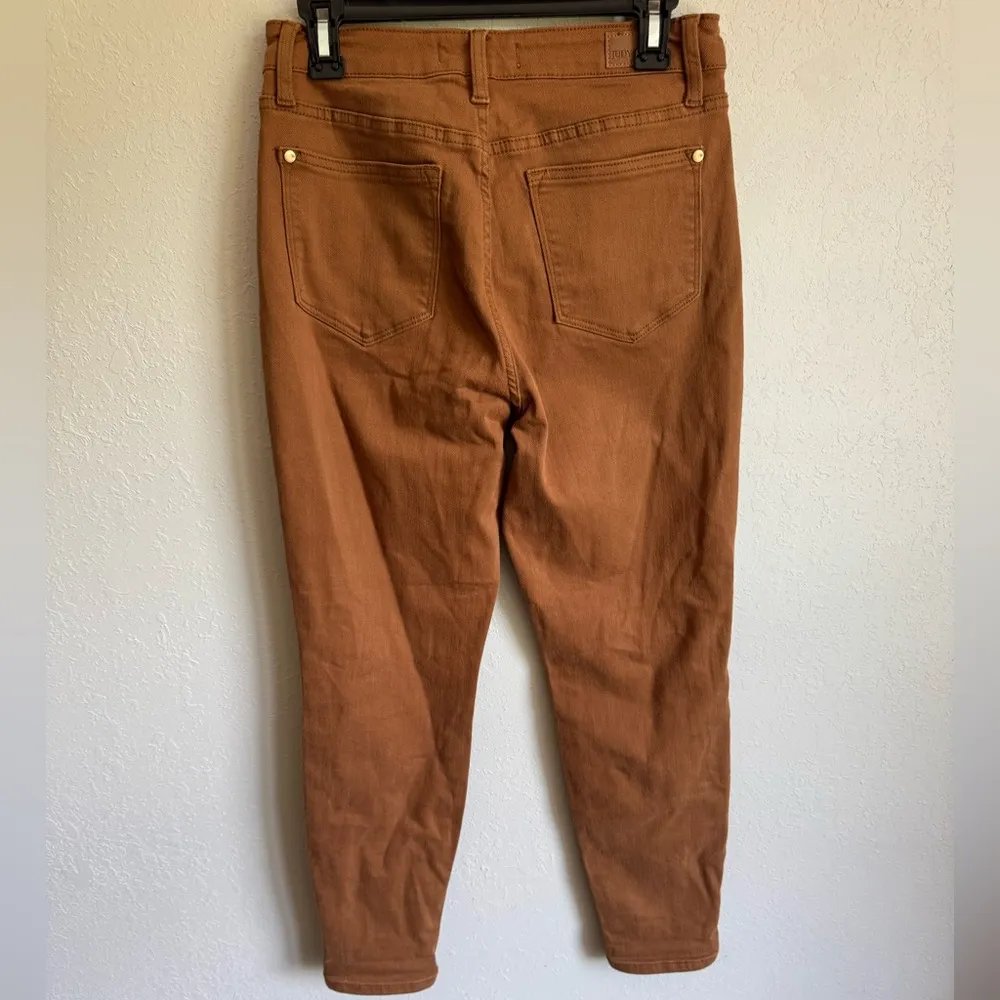 Judy Blue Tan Denim High Rise Slim Fit Jeans Womens 27 Business Casual Stretch - Image 4