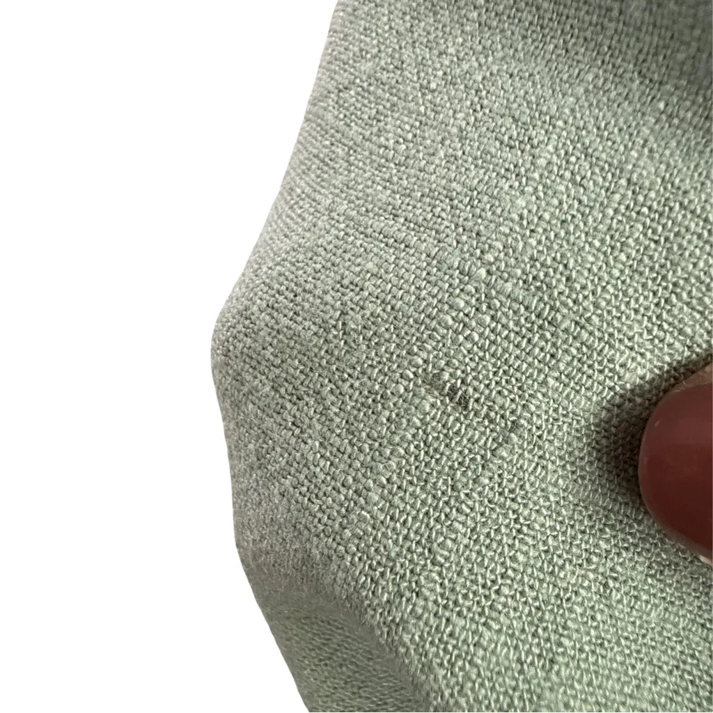 Sage Green Linen Maxi Skirt Flowy Drawstring Waist Lined Lightweight Women’s S - Image 7