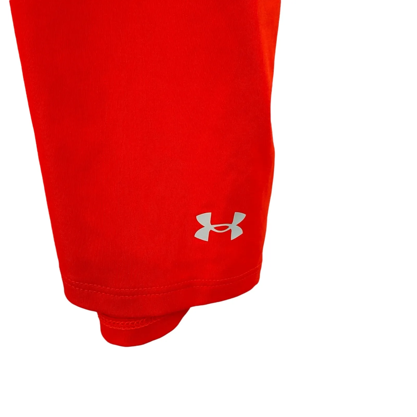Under Armour size XL short‎ sleeve athletic t-shirt tee top bright red orange - Image 3