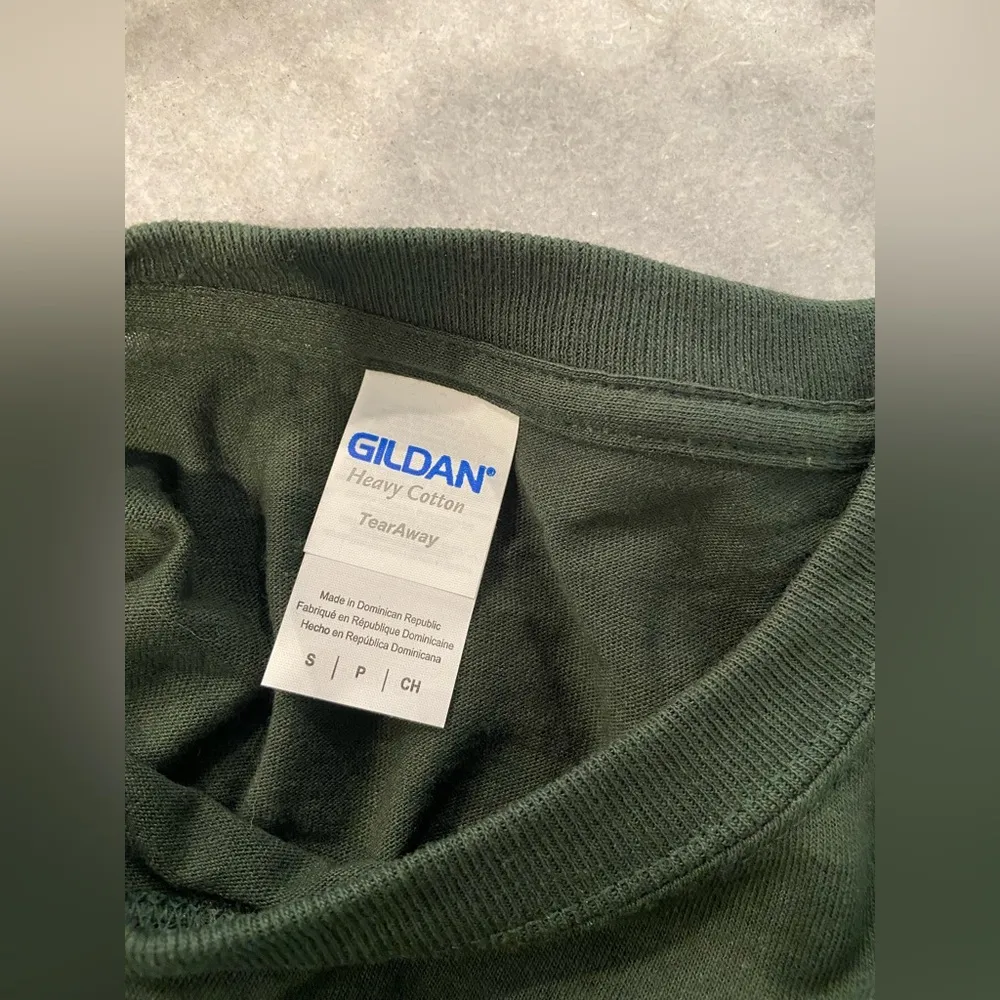 NWOT Green Size S Graphic Print Tee Shirt Love Camping Drinking Woods Funny - Image 8