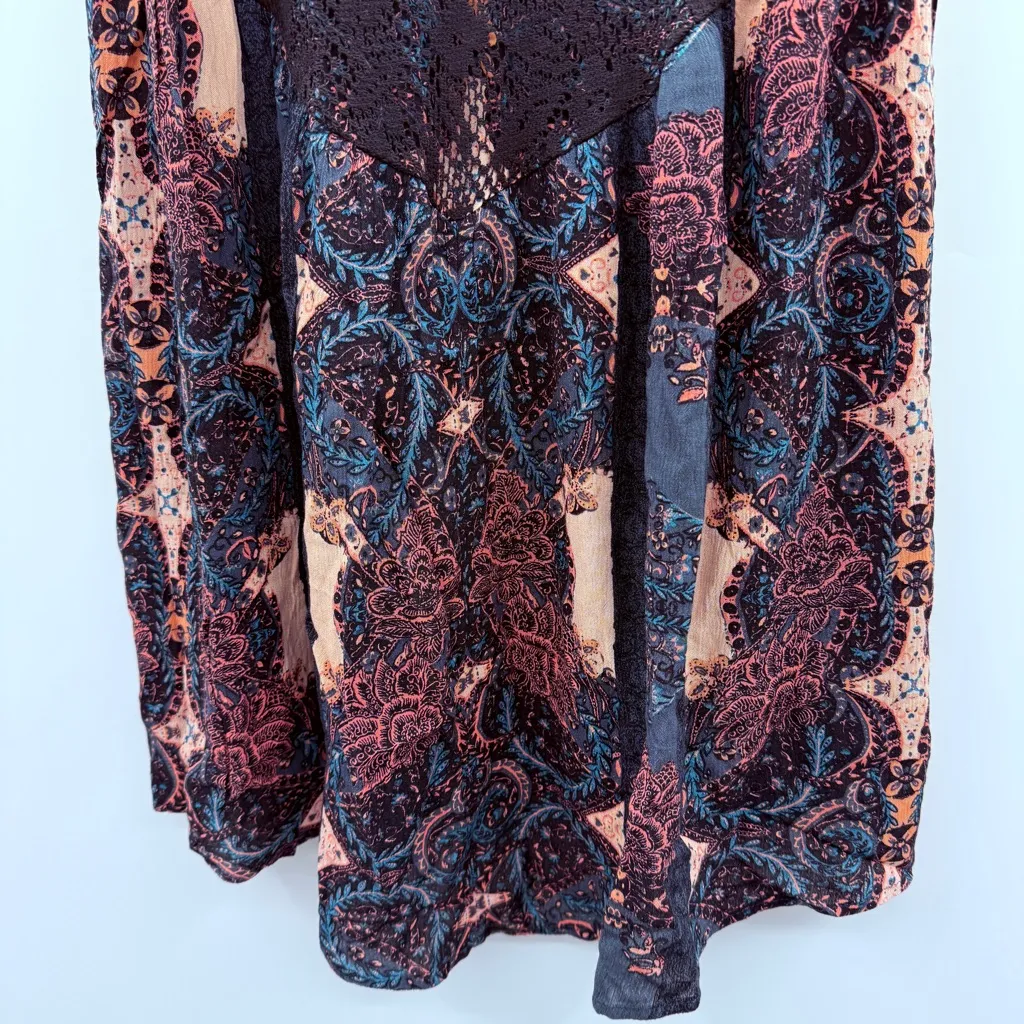 Free People‎ Intimately Count Me In Trapeze Sleeveless Tunic Top in Black Combo - Image 5