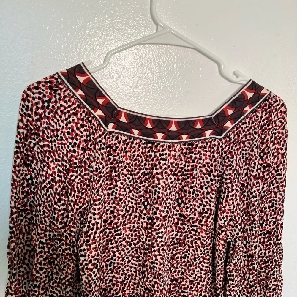 Max Studio M.S.S.P. Square Neck Blouse Multi Dots - Image 8