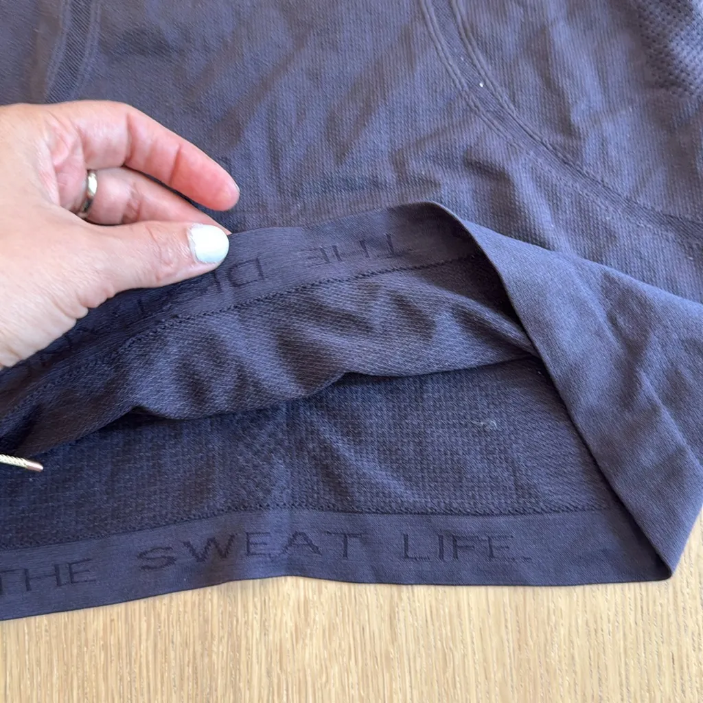 Lululemon Cool Racerback Tank Top in Dark Gray Print Size 4 cx1282 - Image 3