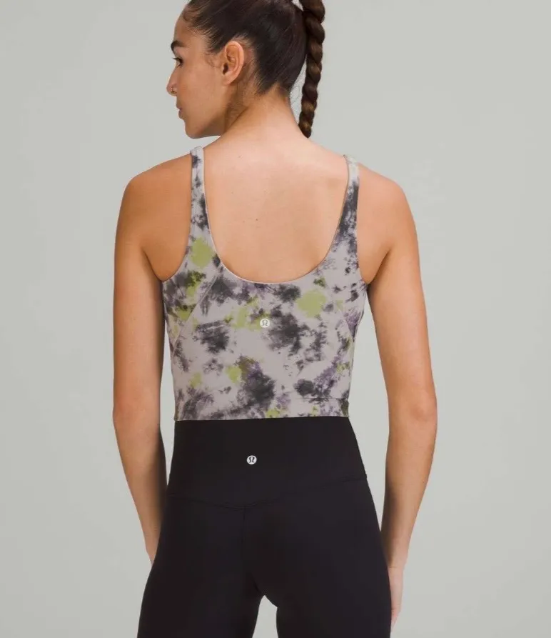 LULULEMON- Align Tank Top Radial Tie Dye Mauve Grey Multi Athletic Gym Workout - Image 2