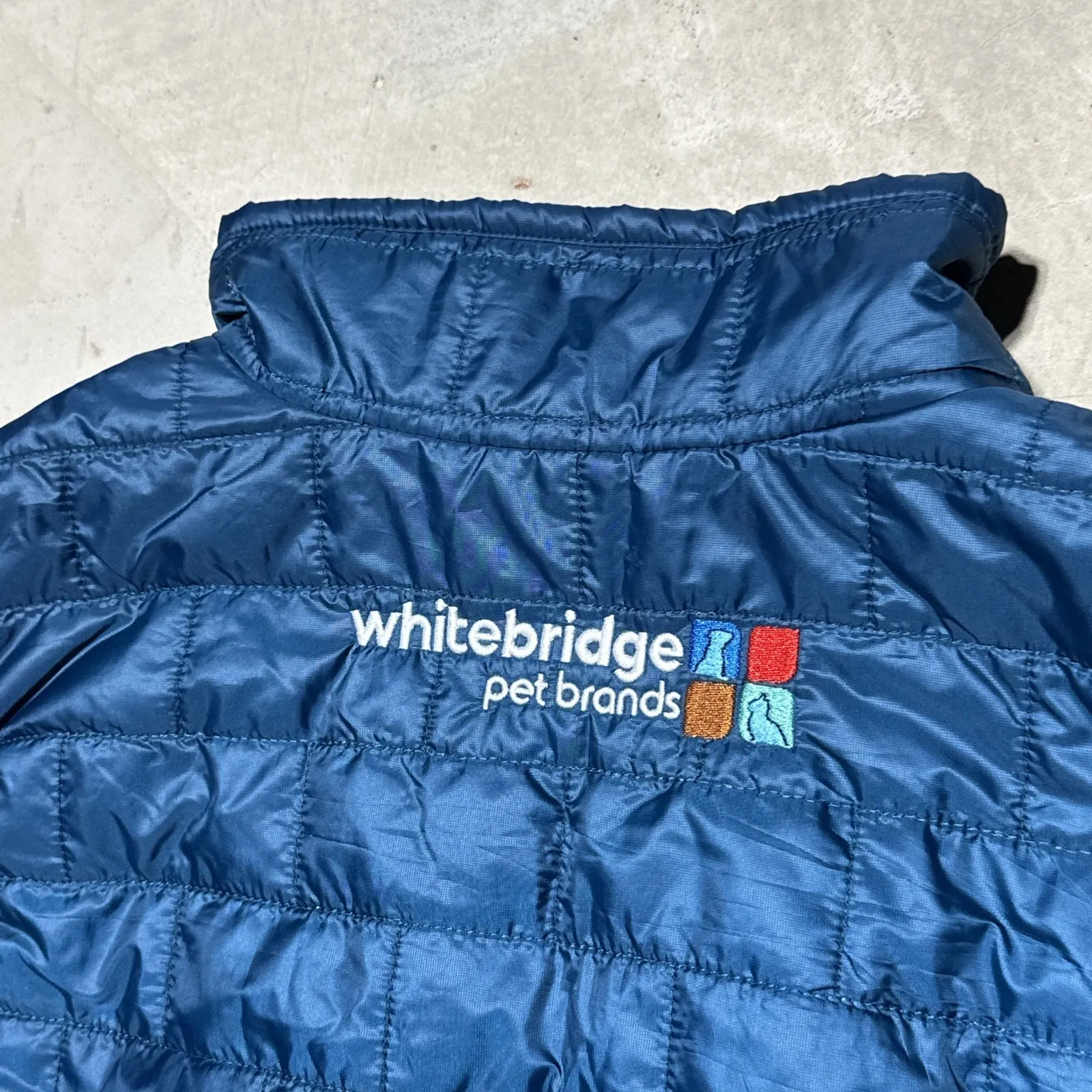 Patagonia Nano Puffer Primaloft Vest Jacket Blue Women's SZ XL Company Logo - Image 8