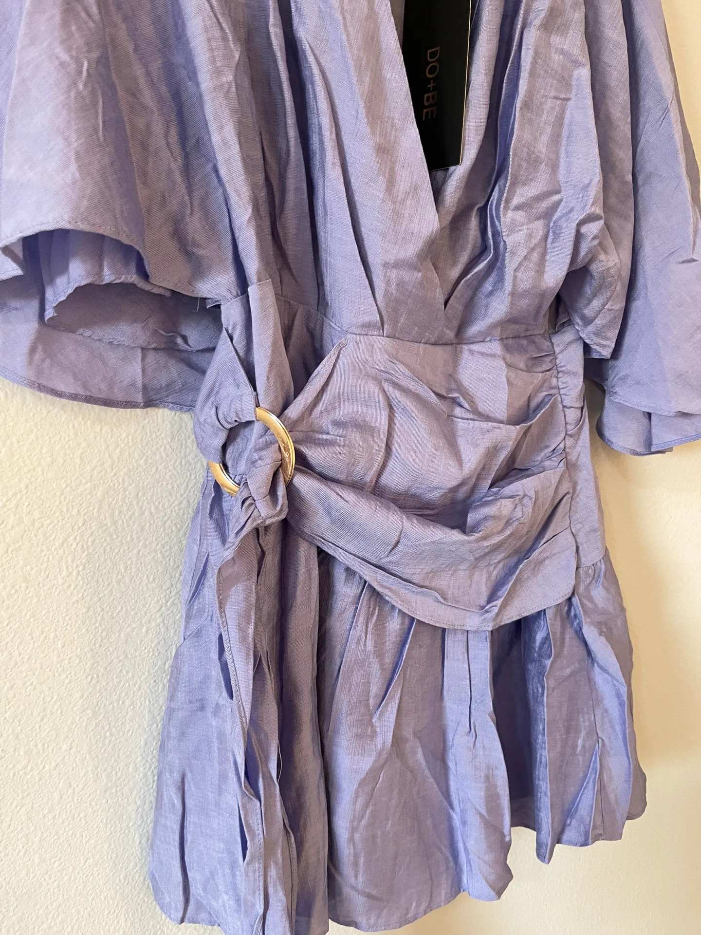 purple wrap dress - Image 11