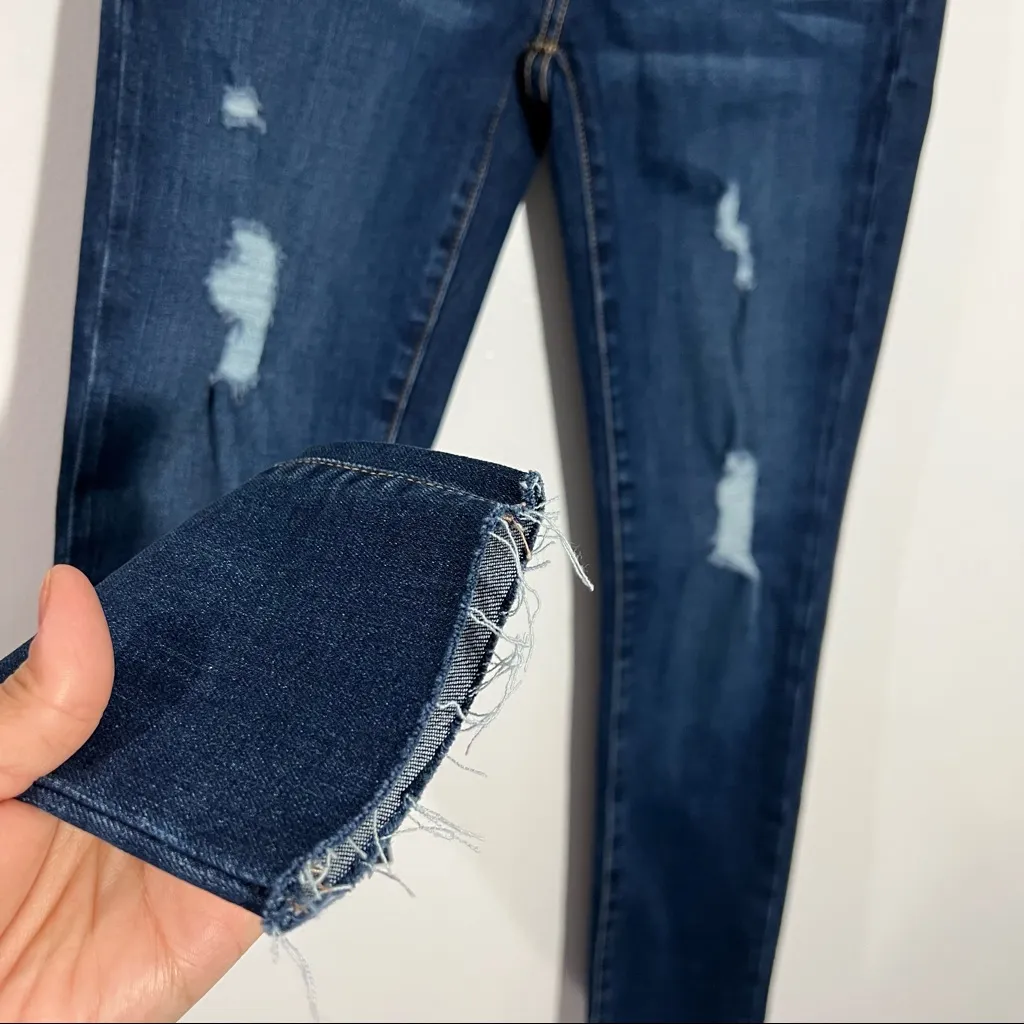 New Current/Elliott The‎ High Waist Stiletto Great Love Destroy w/ Raw Hem Jeans - Image 4