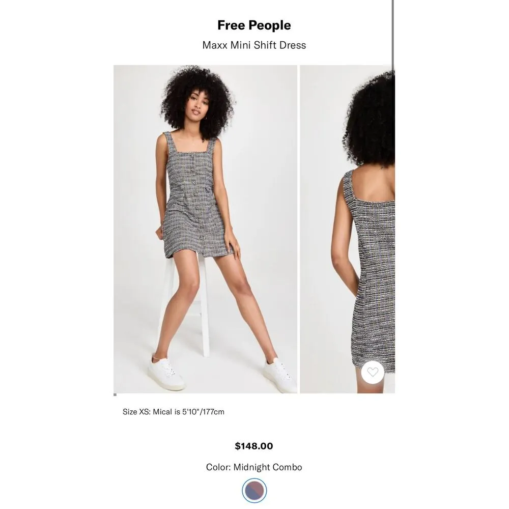 Free People Maxx Mini Shift Dress - Size Small - Image 11