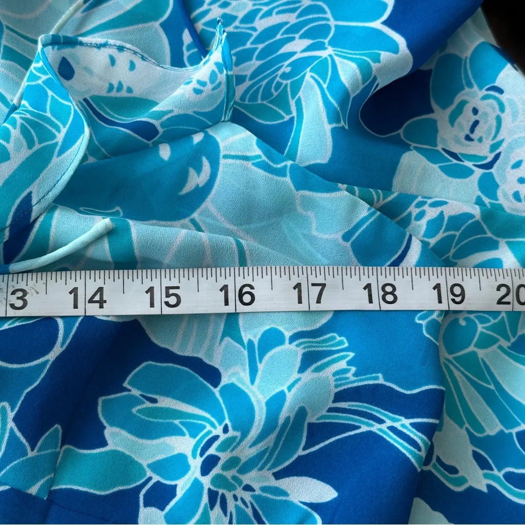 NWT Express Y2K VTG babydoll Floral Blue coquette Dress Whimsigoth - Image 15