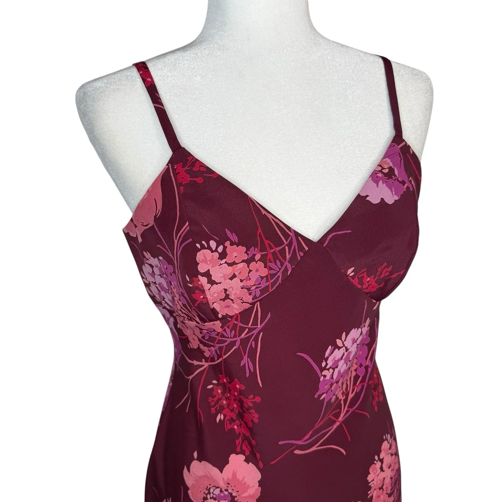 Vintage Express Y2K‎ Midi Fairy Babydoll Slip Dress Feminine Romantic Lace 7/8 - Image 3