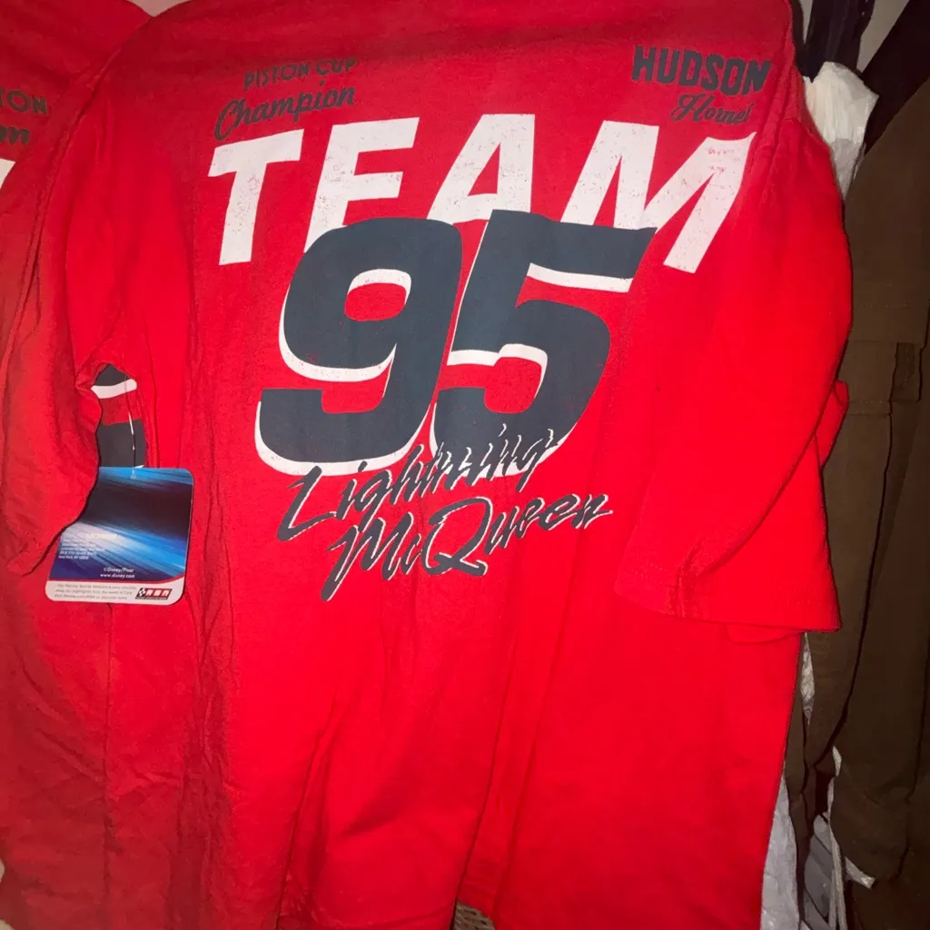 Disney Cars Lightning McQueen Red Graphic Tee - Image 5