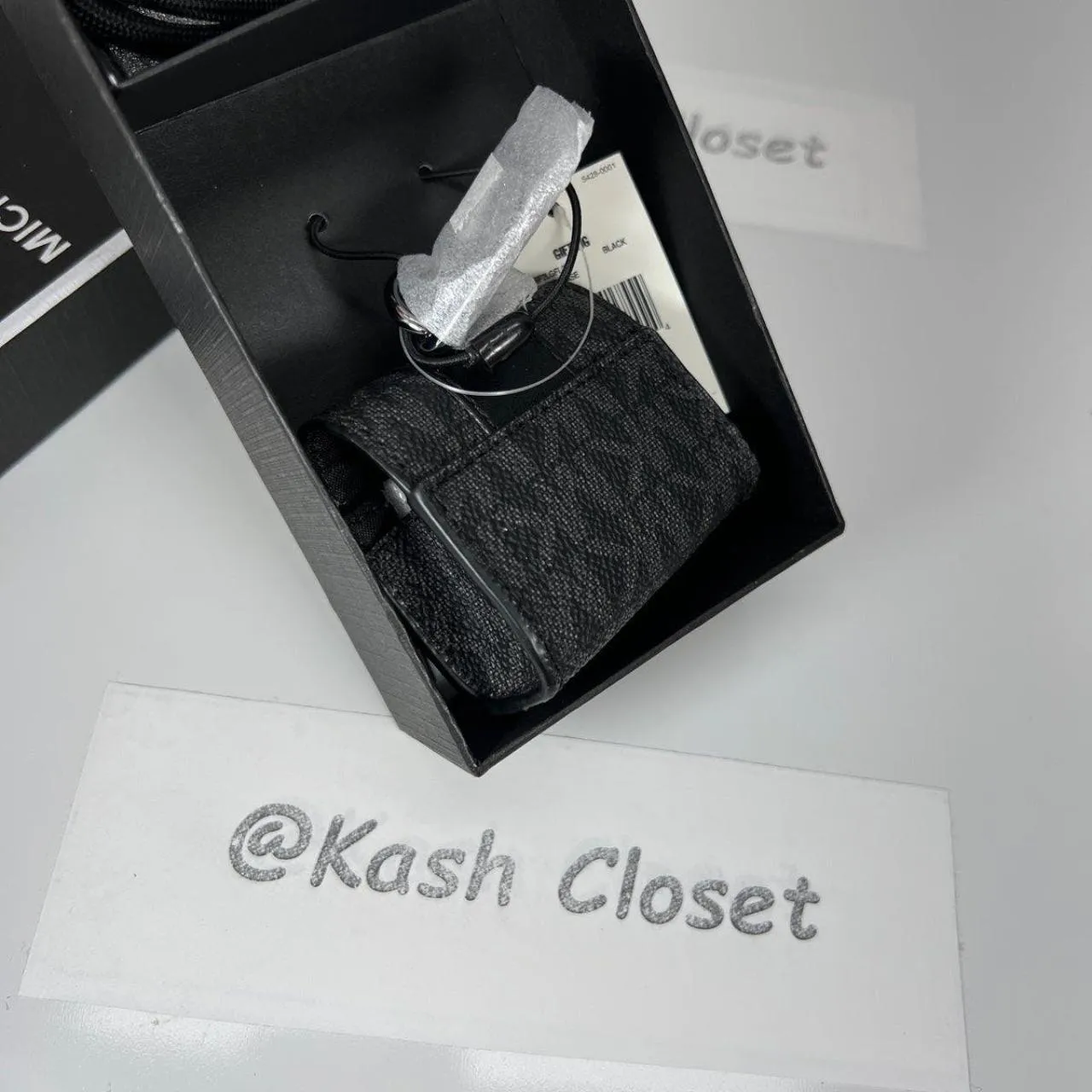 Michael Kors Black Logo Lanyard Case For Apple AirPods Pro - Image 4