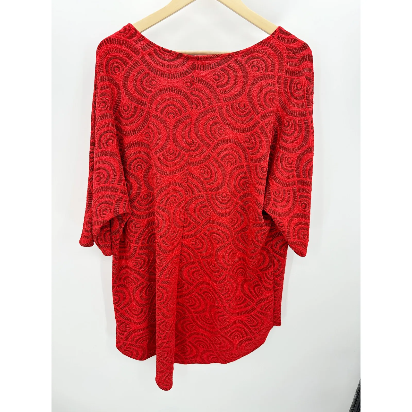 Lularoe Womens Red Lace Cardigan Size S Holiday Party Christmas Festive Sweater - Image 2