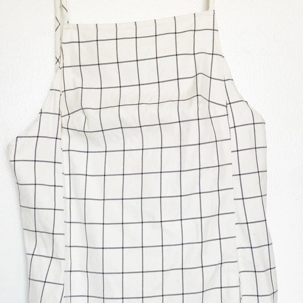 Urban Renewal Dress Women’s Small Cream Plaid Shift Preppy Minimalist Clean Girl - Image 6