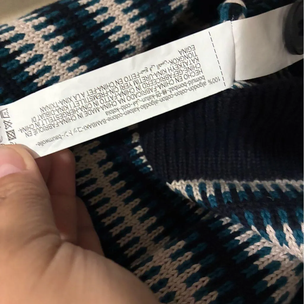 Zara Women's Multicolor Stripes Button-Up Cardigan L - Image 12