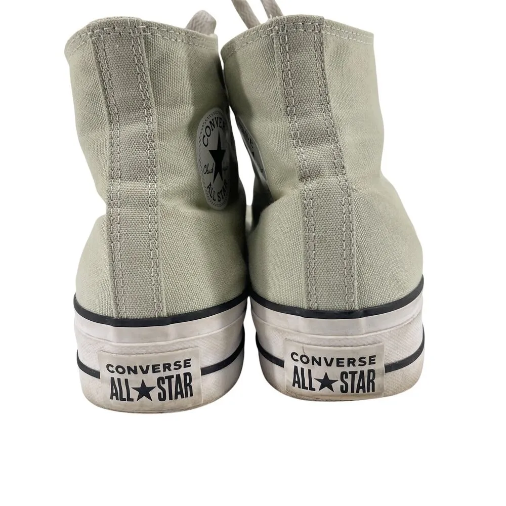 Converse Chuck Taylor All Star Lift Platform Sneakers Sage Green Women’s 10 - Image 5